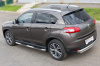 Пороги труба d76 с накладками (вариант 1) PEUGEOT 4008 2012-2017