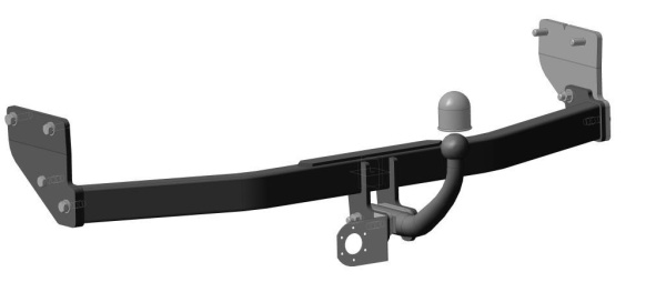 фото Фаркоп Bosal - Oris - Weso для Hyundai Solaris II седан "дорестайл" (2017-2020)