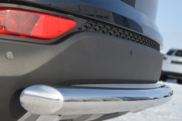 Фото Защита заднего бампера d63 (дуга) HYUNDAI Santa Fe 2012-2015
