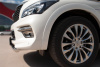 Фото Защита переднего бампера d76 (дуга) INFINITI QX 80 2014-2017