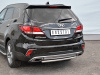 Фото Защита заднего бампера d42 дуга HYUNDAI SANTA FE GRAND 2016-2018