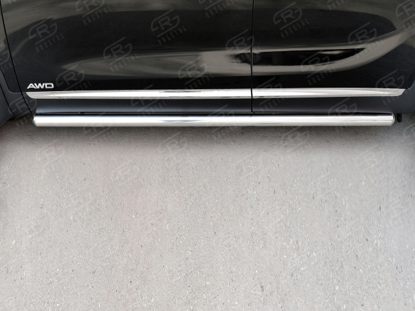 Фото Пороги труба d63 (вариант 3) KIA SORENTO PRIME CRDI 2015-2018