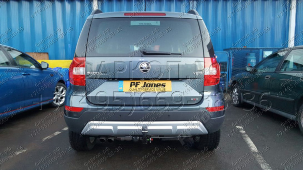 фото Фаркоп Westfalia для Skoda Yeti 2009-, быстросъемный, подрезка бампера, нагрузка 2100 кг