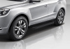 Фото Пороги алюминиевые Rival "Black" для Geely Emgrand X7 2013-2016-