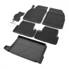 Комплект ковриков салона и багажника Rival для Opel Astra J рестайлинг седан (c полноразмерной запаской) 2012-2017, полиуретан, с крепежом, с перемычкой, 6 шт., K14202009-6