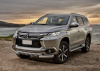 Защита переднего бампера d76+d57 с профильной защитой картера Mitsubishi Pajero Sport 2016-