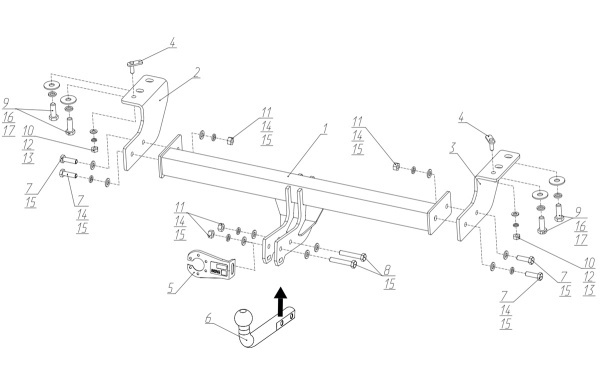 Фаркоп BERG для Haval H3 I (2024-)