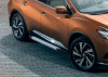 Фото Пороги алюминиевые Rival "Silver" для Nissan Murano 2016-