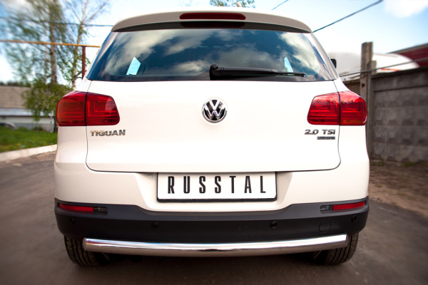 Фото Защита заднего бампера d63 (дуга) VOLKSWAGEN Tiguan Track & Field 2011-2016