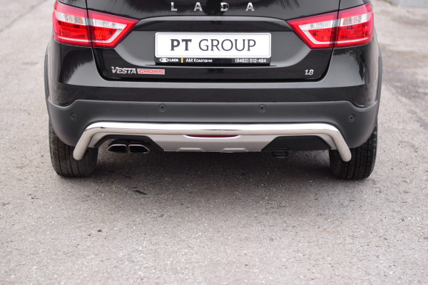 Фото Защита заднего бампера 51мм (НПС) Vesta SW Cross 2017-