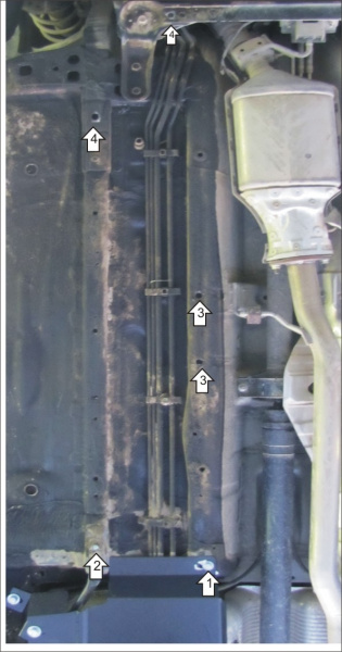 Фото Защита Motodor для топливных трубок Nissan X-Trail (2007 по наст.)