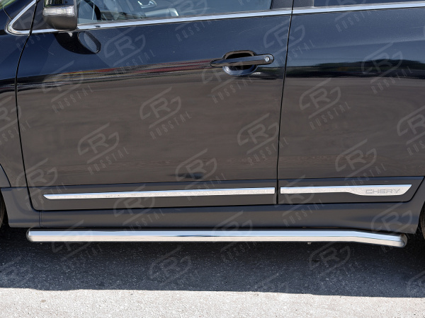 Фото Пороги труба d63 (вариант 3) CHERY TIGGO 5 2014