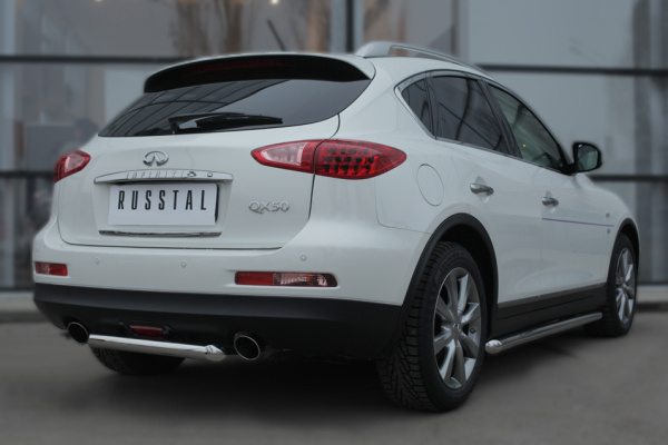 Фото Пороги труба d63 INFINITI QX 50 2014-2016