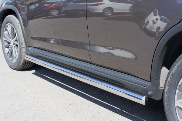 Фото Пороги труба d63 (вариант 3) PEUGEOT 4008 2012-2017