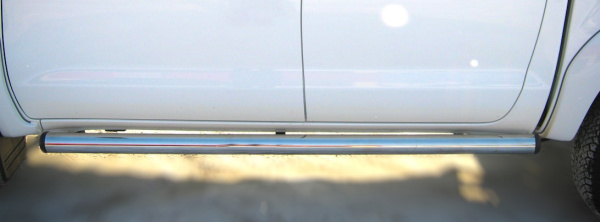 Фото Пороги труба d76 с накладками (вариант 2) MITSUBISHI L200 2006-2009