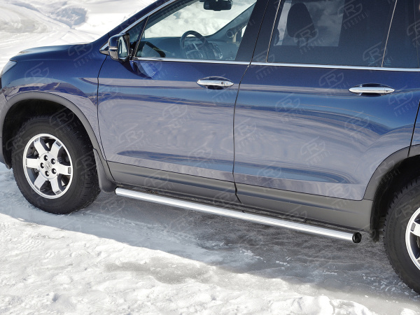 Фото Пороги труба d63 (вариант 2) HONDA PILOT 2016-