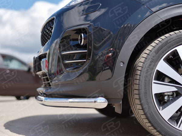 Фото Защита переднего бампера d63 секция KIA SPORTAGE 2016-2018