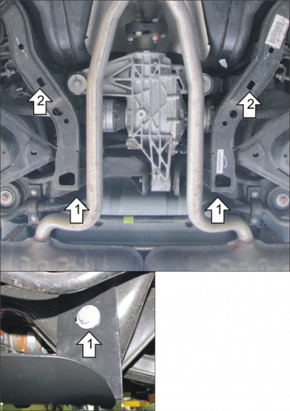 Фото Защита алюминиевая Мотодор Cadillac CTS 2008-2014 (примерялась только на АКПП)