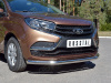 Фото Защита переднего бампера d63 секция LADA XRay 2015