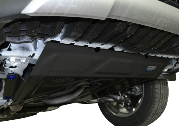 Фото Защита картера и КПП Автоброня (с вырезом под глушитель) для Toyota RAV4 V-2.0;2.4 2006-2010