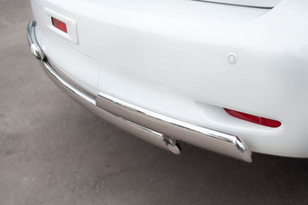 Фото Защита заднего бампера 75х42_(75х42)х2 овалы INFINITI QX 56 2010-2014