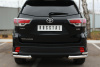 Фото Защита заднего бампера уголки d63(секции) d42 (секции) TOYOTA Highlander 2014-2016