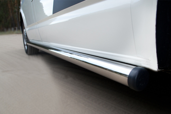 Фото Пороги труба d63 (вариант 2) (левый) VOLKSWAGEN Transporter kasten 2003-2009