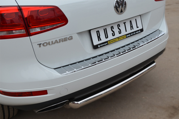 Фото Защита заднего бампера d63 (дуга) VOLKSWAGEN Touareg 2010-2013
