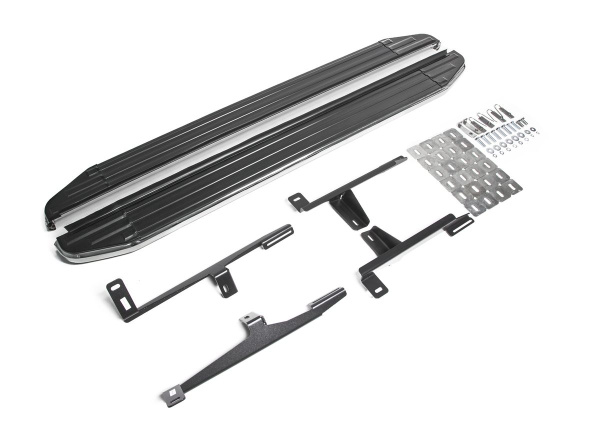 Фото Пороги алюминиевые Rival "Premium" для Ford Ecosport 2014-