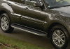 Фото Пороги алюминиевые Rival "Premium" для Mitsubishi Pajero IV 2006-2011-2014-