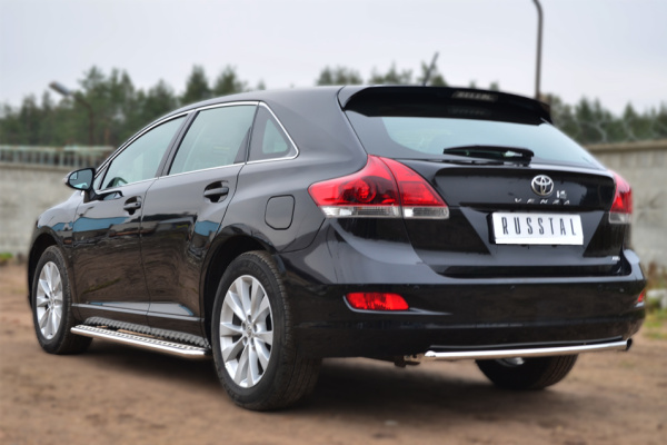 Фото Защита заднего бампера d42 (дуга) TOYOTA Venza 2013