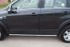 Фото Пороги труба 75х42 овал с проступьюCHEVROLET Captiva 2011-2013