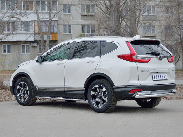 Фото Защита заднего бампера d63 дуга d42 дуги HONDA CR-V 2017-