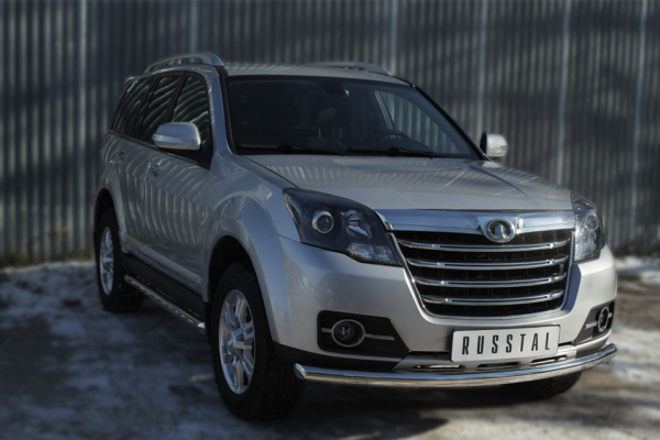 Фото Защита переднего бампера d63 (дуга) GREAT WALL Hover H3 2014-