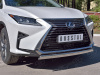 Фото Защита переднего бампера 75х42 дуга LEXUS RX 350L (not F-Sport) 2018-