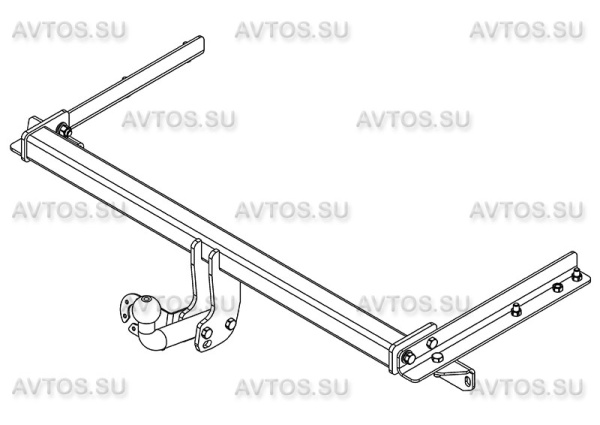 Фаркоп AvtoS для CHEVROLET Aveo (2012-2016)