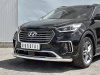 Фото Защита переднего бампера d63 секции HYUNDAI SANTA FE GRAND 2016-2018