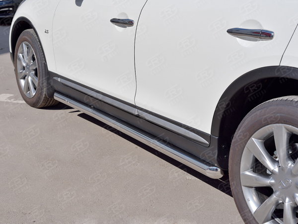 Фото Пороги труба d63 секция INFINITI QX 50 2016-2018