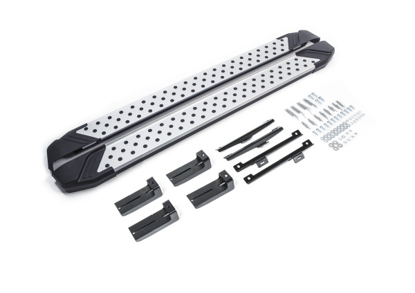 Фото Пороги алюминиевые Rival "Bmw-Style" для Volkswagen Tiguan 2017-