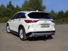 Защита задняя (уголки) 42,4 мм для Infiniti QX 50 2018-