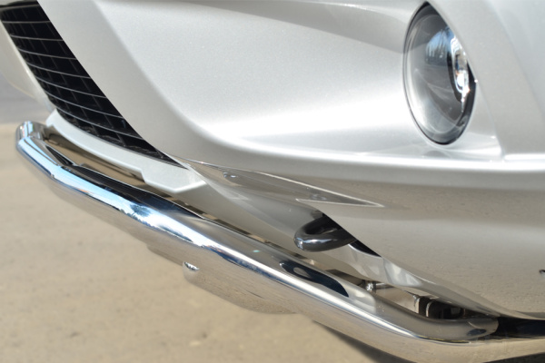 Фото Защита переднего бампера d42 (волна) под машину+d42 (зубы) NISSAN Terrano 2014-