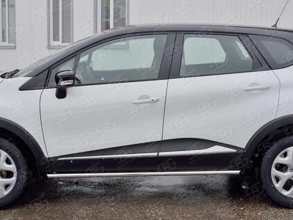 Фото Пороги труба d42 (вариант 1) RENAULT KAPTUR 2016