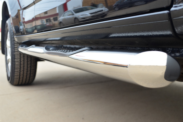 Фото Пороги труба d76 с накладкой (вариант 1) CHEVROLET Trailblazer 2012-