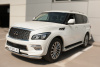 Фото Защита переднего бампера d76 (секции) INFINITI QX 80 2014-2017