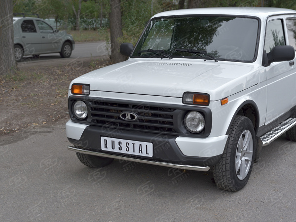 Фото Защита переднего бампера d42 секции LADA 4x4 URBAN 2014-