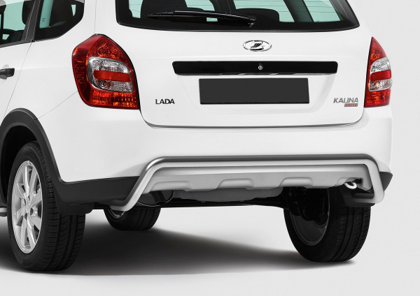 Фото Защита заднего бампера d42 скоба Lada Kalina Cross 2014-