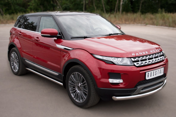 Фото Пороги труба d63 (вариант 3) LAND ROVER Range Rover Evoque Prestige u Pure 2011-2017