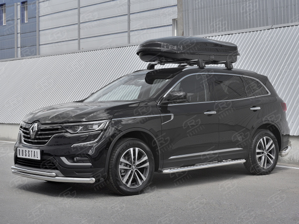 Фото Защита переднего бампера d63 секции-d42 дуга RENAULT KOLEOS 2017-