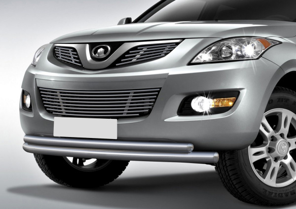 Фото Защита переднего бампера d76+d57 Great Wall Hover H5 2011-2015