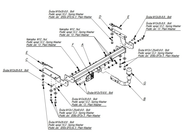 фото Фаркоп Imiola для Toyota Corolla Verso E12 (2002-2004)